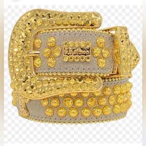 B.B. Simon Swarovski Crystal Belt, L
